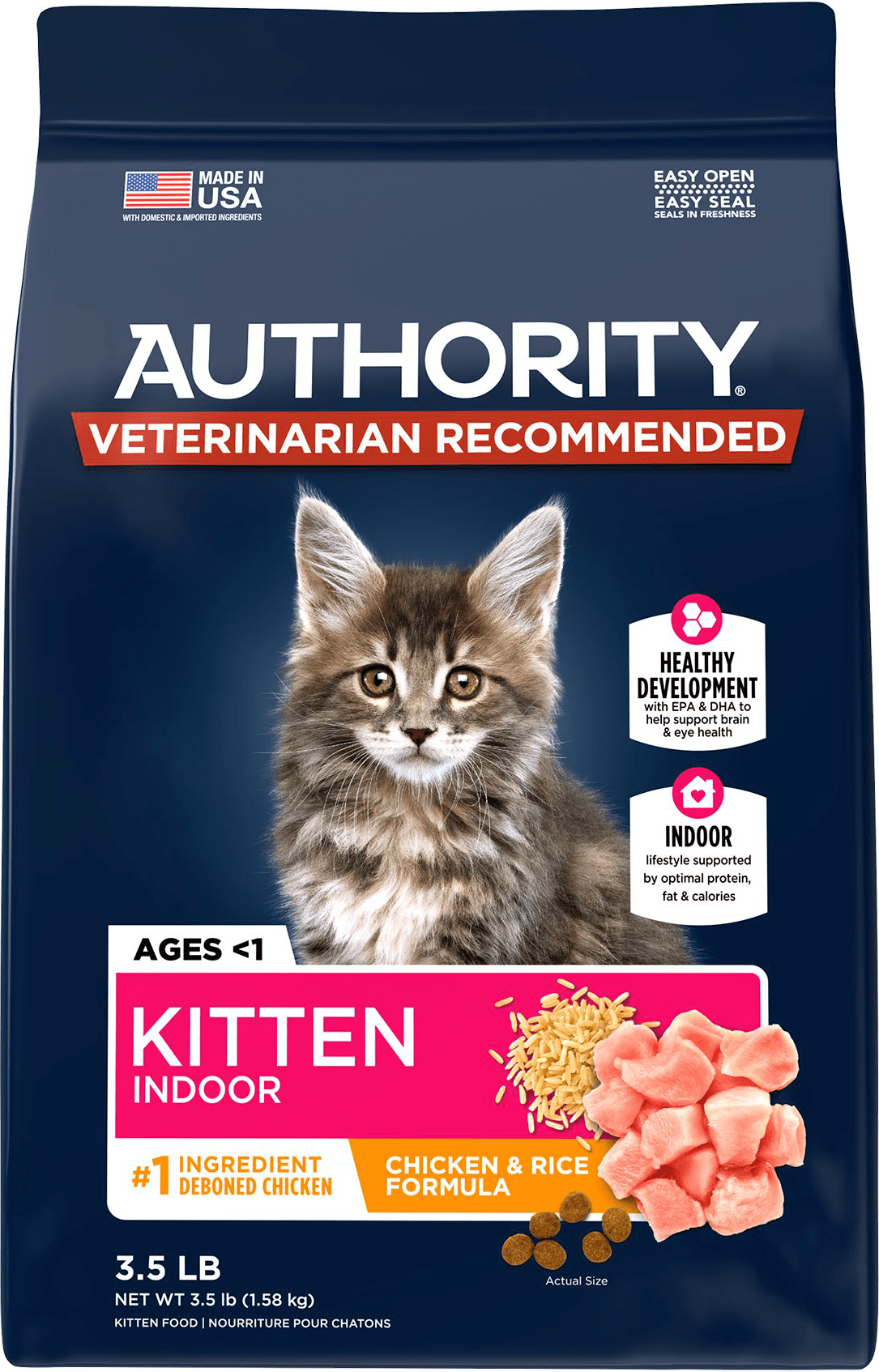 Authority Indoor Kitten Food Chicken & Rice